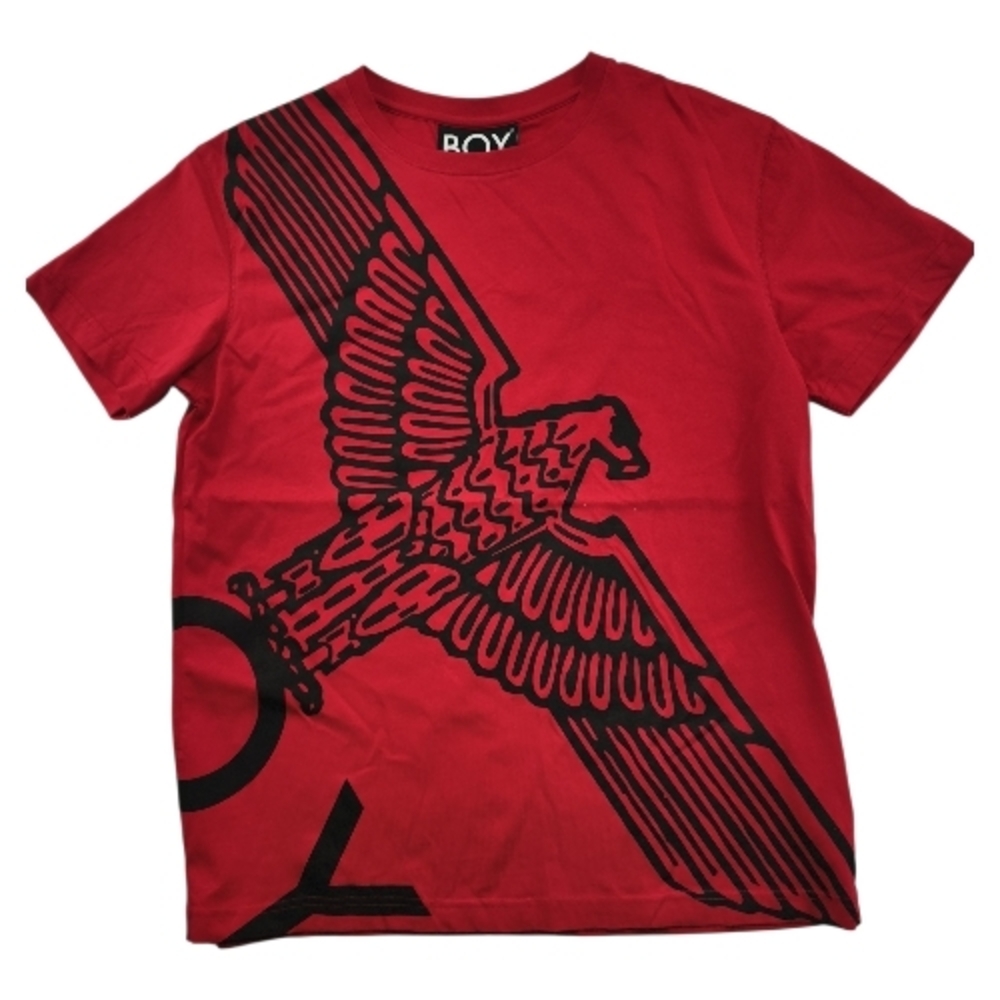 BOY London Red Graphic Eagle T Shirt Men Small Y2K Streetwear Loose Fit Unisex